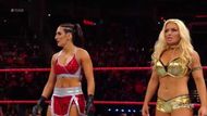 Mandy Rose and Sonya Deville--known jointly as Fire and Desire--had some tension after Mandy's match against Asuka.